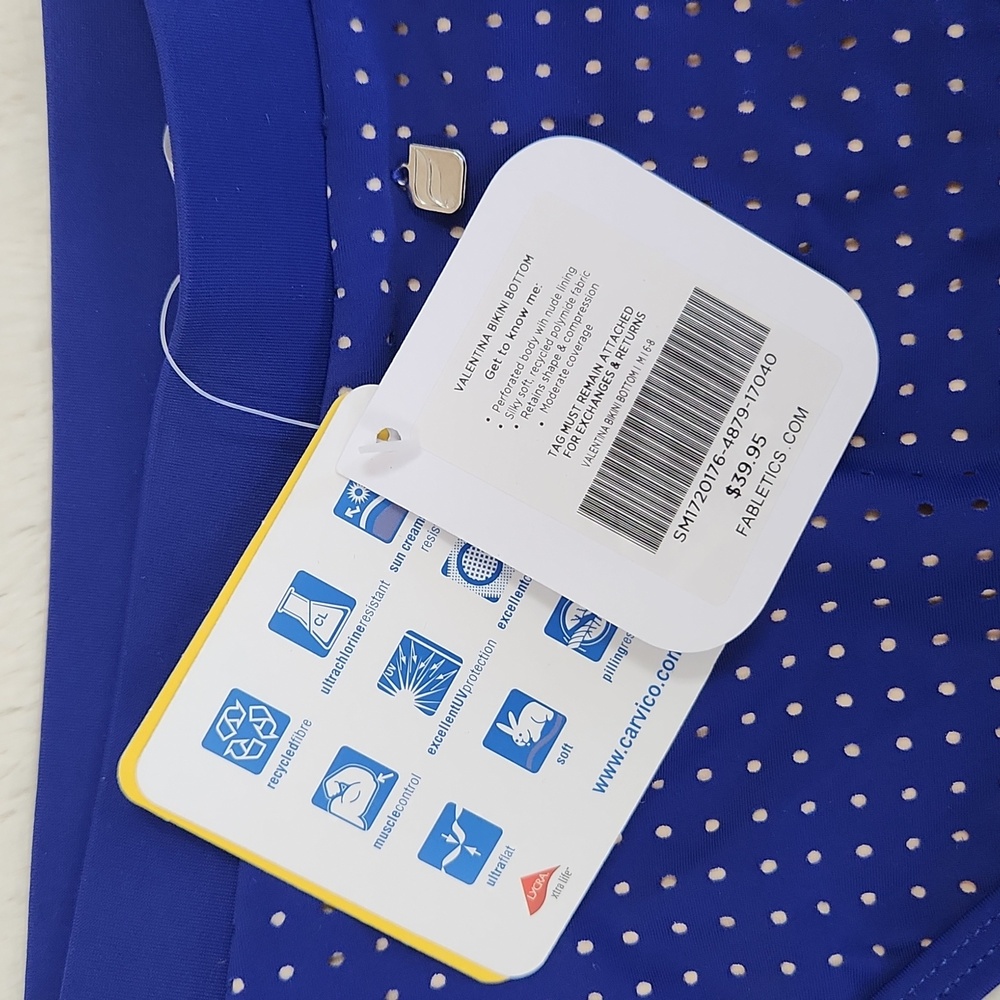 NEW Fabletics Valentina Bikini Bottom Royal Blue | Women's Size Medium NWT - Picture 6 of 9
